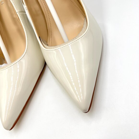 Marc Fisher Size‎ 9 Codie Ivory Off-White Patent Stiletto Heels Pumps Shoes - Picture 5 of 15